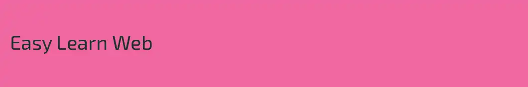 Easy Learn Web